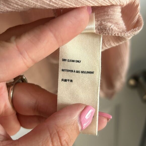 Free People Check On It Wrap Blouse Pink Size S - Picture 7 of 8